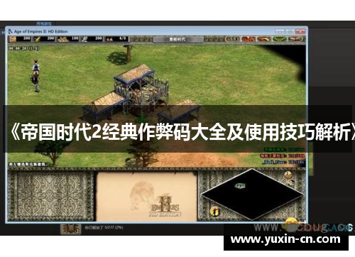 《帝国时代2经典作弊码大全及使用技巧解析》